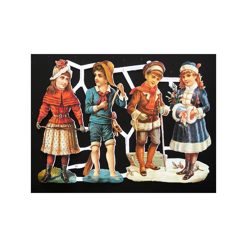 Lámina de cromos troquelados alemanes EF 7137 · Parejas ·