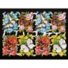 Lámina de cromos troquelados alemanes EF 7143 · Flores y Mariposas ·