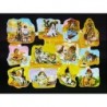 Lámina de cromos troquelados españoles - SIMA nº 3 - con Brillo y Relieve.