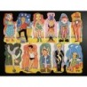 Lámina de cromos troquelados españoles - SIMA nº 5 - con Brillo y Relieve.