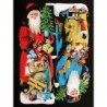 Lámina de cromos troquelados alemanes EF 7151 · Papa Noel ·