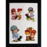 Lámina de cromos troquelados españoles - FHER Sarah Kay y Bonnie Bonnets n. 15 - con Brillo.
