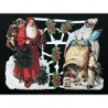 Lámina de cromos troquelados alemanes EF 7153 · Papa Noel ·