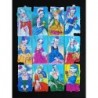 Lámina de cromos troquelados españoles - FHER * FB * n. 4 - Damas -
