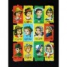 Lámina de cromos troquelados españoles - FHER * FB * n. 8 - Niñas con Sombreros -