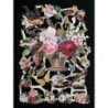Lámina de cromos troquelados alemanes EF 7157 · Aves y Flores ·