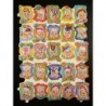 Lámina de cromos troquelados españoles - FHER * FB * n. 27 - Caras de Damas -