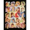 Lámina de cromos troquelados españoles - FHER * FB * n. 39 – Majas Goyescas -