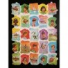 Lámina de cromos troquelados españoles - FHER * FB * n. 41 – Niños, Peces y Barcos -