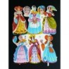 Lámina de cromos troquelados españoles - FHER * FB * n. 48 - Damas -