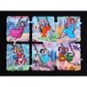 Lámina de cromos troquelados españoles - FHER * FB * n. 50 – Niñas en Columpio -
