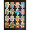 Lámina de cromos troquelados españoles - ZULIA n.2 - Flores -