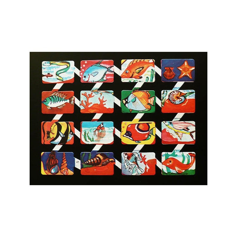 Lámina de cromos troquelados españoles - ZULIA n.5 - Fauna Marina -
