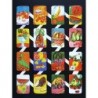 Lámina de cromos troquelados españoles - ZULIA n.12 - Frutas -