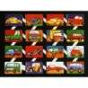 Lámina de cromos troquelados españoles - ZULIA n.16 - Coches -