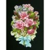 Cromo troquelado gigante y gran grosor alemán de 16 cm. EF BK 5002 · Flores ·