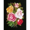 Cromo troquelado gigante y gran grosor alemán de 16 cm. EF BK 5003 · Rosas ·