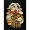 Cromo troquelado gigante y gran grosor alemán de 16 cm. EF BK 5009 · Flores ·