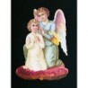 Cromo troquelado gigante y gran grosor alemán de 16 cm. EF BK 5015 · Niño y Angel ·