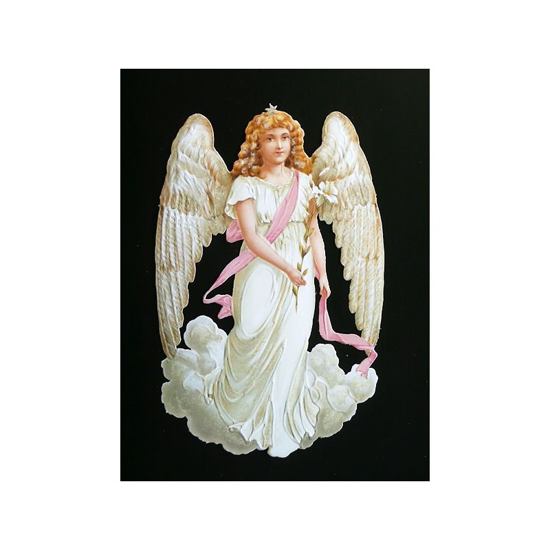 Cromo troquelado gigante y gran grosor alemán de 16 cm. EF BK 5017 · Angel ·