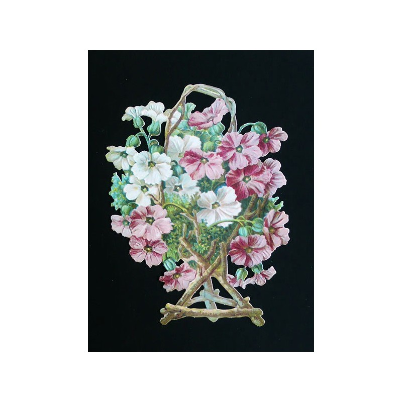Cromo troquelado gigante y gran grosor alemán de 16 cm. EF BK 5030 · Flores ·