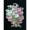 Cromo troquelado gigante y gran grosor alemán de 16 cm. EF BK 5030 · Flores ·