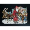 Cromo troquelado gigante y gran grosor alemán de 16 cm. EF BK 5033 · Papá Noel ·