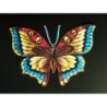 Cromo troquelado gigante y gran grosor alemán de 16 cm. EF BK 5062 · Mariposa