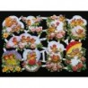 Lámina de cromos troquelados alemanes EF 7169 · Pajarillos ·