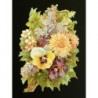 Cromo troquelado gigante y gran grosor alemán de 16 cm. EF BK 5075 · Flores ·