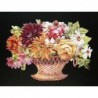 Cromo troquelado gigante y gran grosor alemán de 16 cm. EF BK 5077 · Cesto con Flores ·