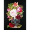 Cromo troquelado gigante y gran grosor alemán de 16 cm. EF BK 5080 · Jarron con Flores ·