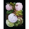 Cromo troquelado gigante y gran grosor alemán de 16 cm. EF BK 5083 · Flores Hortensias ·