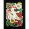 Cromo troquelado gigante y gran grosor alemán de 16 cm. EF BK 5084 · Flores ·
