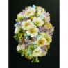 Cromo troquelado gigante y gran grosor alemán de 16 cm. EF BK 5089 · Flores ·