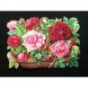 Cromo troquelado gigante y gran grosor alemán de 16 cm. EF BK 5094 · Rosas ·