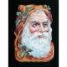 Cromo troquelado gigante y gran grosor alemán de 16 cm. EF BK 5095 · Papá Noel ·