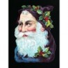 Cromo troquelado gigante y gran grosor alemán de 16 cm. EF BK 5096 · Papá Noel ·