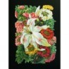 Cromo troquelado gigante y gran grosor alemán de 16 cm. EF BK 5098 · Flores ·