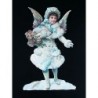 Cromo troquelado gigante y gran grosor alemán de 16 cm. EF BK 5102 · Angel en Invierno ·