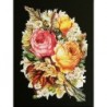 Cromo troquelado gigante y gran grosor alemán de 16 cm. EF BK 5106 · Flores ·