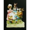 Cromo troquelado gigante y gran grosor alemán de 16 cm. EF BK 5113 · Escena de Pascua ·