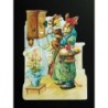 Cromo troquelado gigante y gran grosor alemán de 16 cm. EF BK 5114 · Escena de Pascua ·