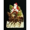 Cromo troquelado gigante y gran grosor alemán de 16 cm. EF BK 5125 · Papá Noel ·