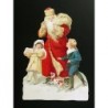 Cromo troquelado gigante y gran grosor alemán de 16 cm. EF BK 5137 · Papá Noel ·