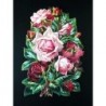 Cromo troquelado gigante y gran grosor alemán de 16 cm. EF BK 5146 · Rosas ·
