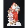 Cromo troquelado gigante y gran grosor alemán de 16 cm. EF BK 5147 · Papá Noel ·