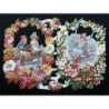 Lámina de cromos troquelados alemanes EF 7178 · Niños y Flores ·