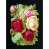 Cromo troquelado gigante y gran grosor alemán de 16 cm. EF BK 5163 · Rosas ·