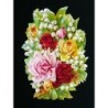 Cromo troquelado gigante y gran grosor alemán de 16 cm. EF BK 5166 · Rosas ·